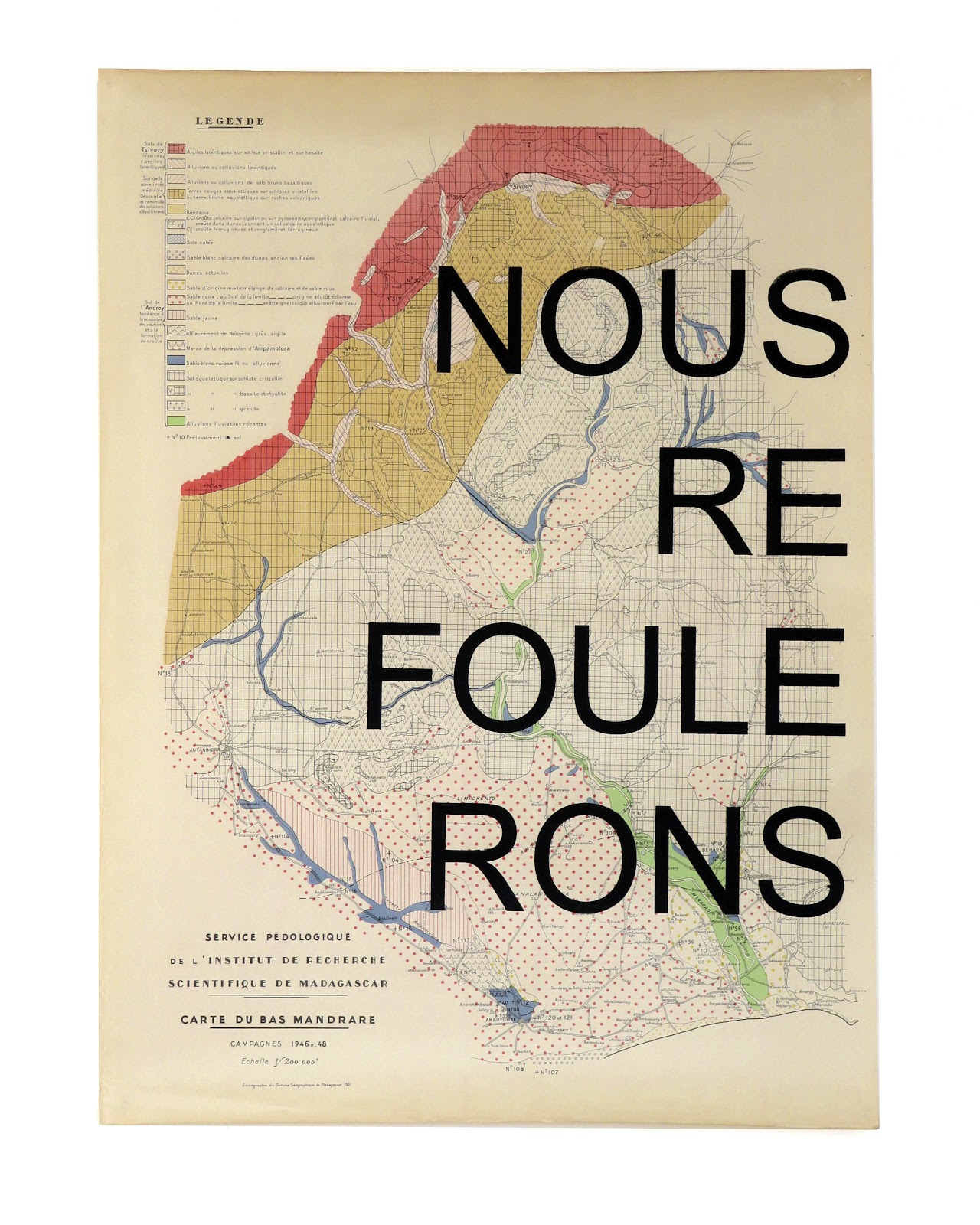 Laurent Lacotte, serigraphie, cartographie, memoire, heritage, Jerôme Valton